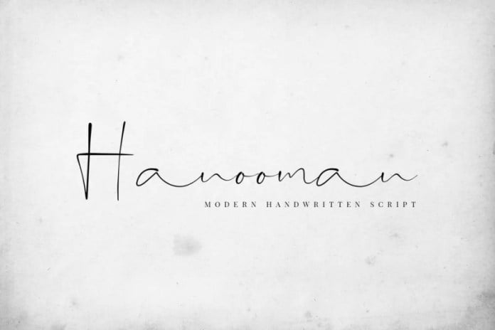 Hanooman - Modern Handwritten Font