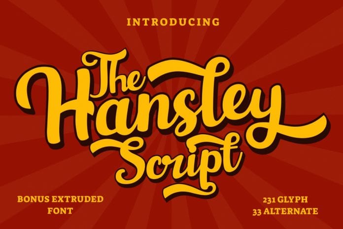 Hansley - Retro font
