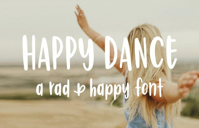 Happy Dance Hand Lettered Font