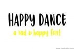 Happy Dance Hand Lettered Font