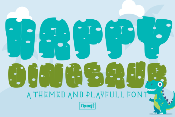 Happy Dinosaur Font