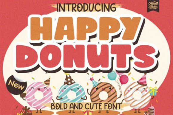 Happy Donuts Font