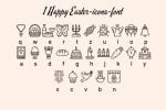 Happy Easter Icons Font