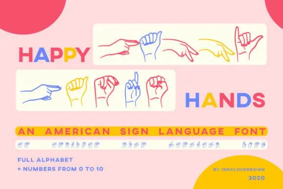 Happy Hands Font