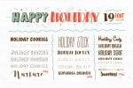 Happy Holiday With Extras Font