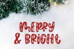 Happy Hollydays, Christmas Font