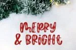 Happy Hollydays, Christmas Font