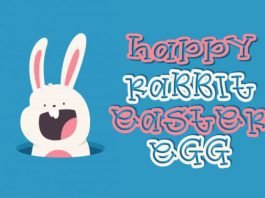 Happy Rabbit Easter Egg Font