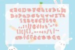 Happy Rabbit Easter Egg Font