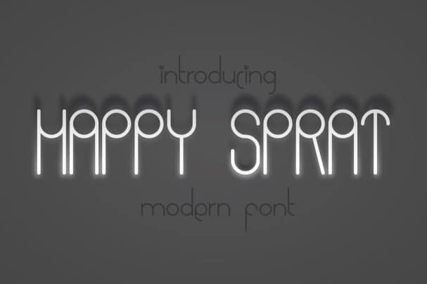 Happy Sprat Typeface