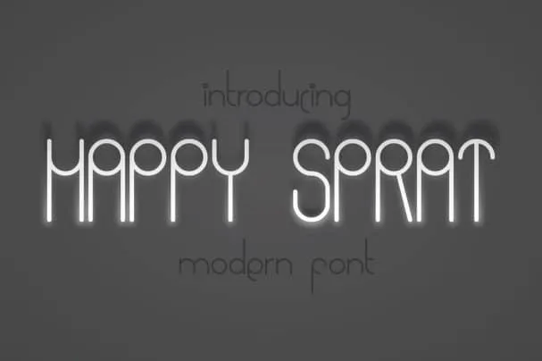 Happy Sprat Typeface