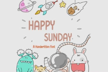 Happy Sunday Font