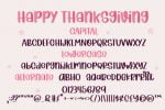 Happy Thanksgiving Font