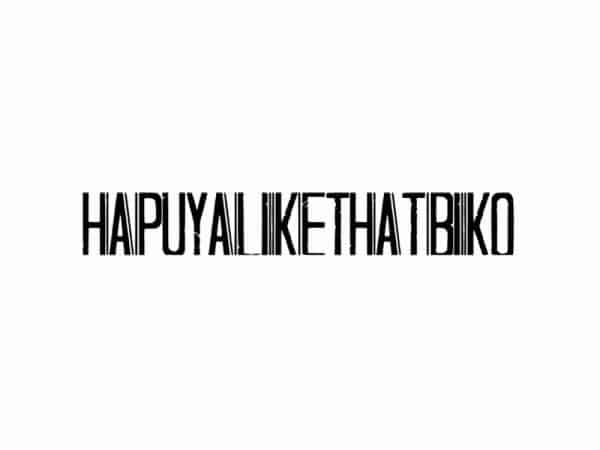 Hapuyalikethatbiko Font