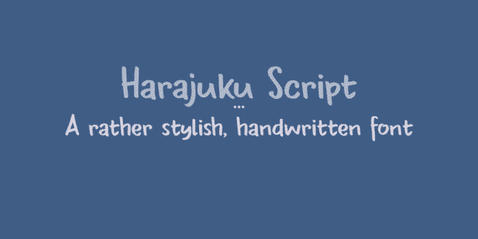 Harajuku Script Font