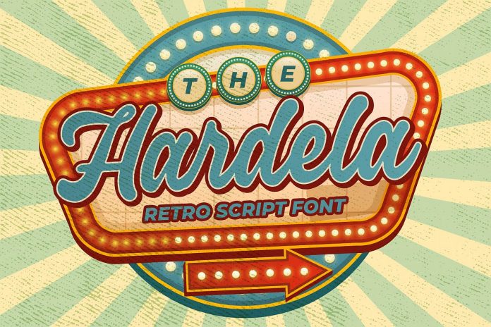 Hardela - Retro Script Font