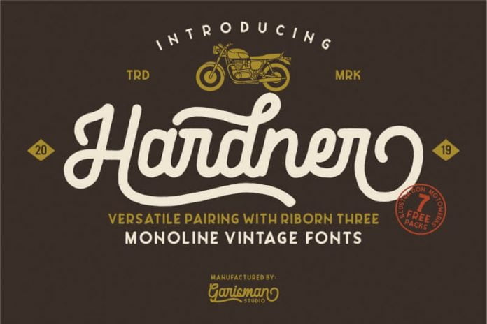 Hardner Font Family - 2 Fonts