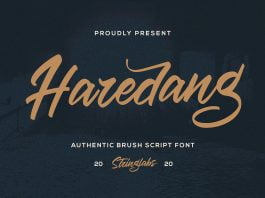 Haredang - Bold Script Font