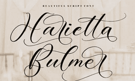 Harietta Bulmer Font Harietta Bulmer Font