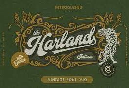 Harland Vintage Font Duo