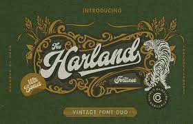 Harland Vintage Font Duo