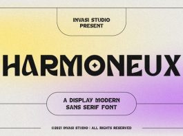 Harmoneux – Modern Display Typeface Font