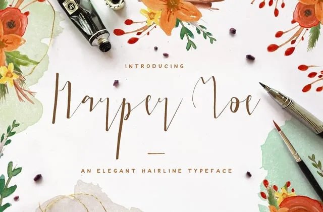 Harper Moe Script Font