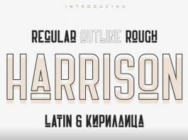 Harrison - Retro typeface Font