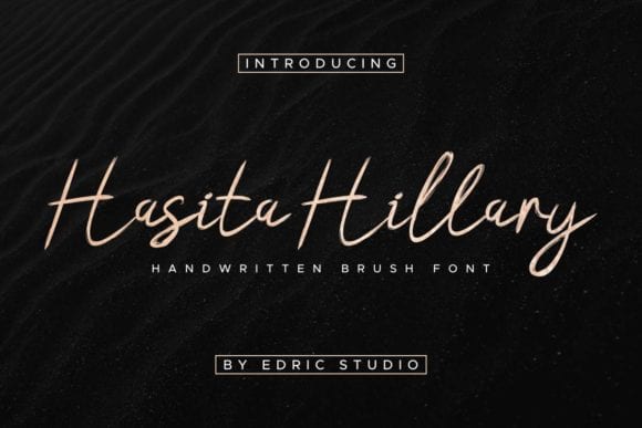 Hasita Hillary Brush Font