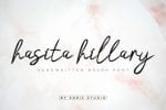 Hasita Hillary Brush Font