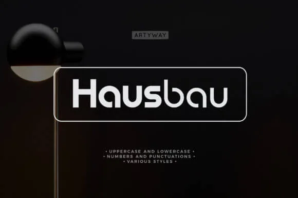Hausbau Font