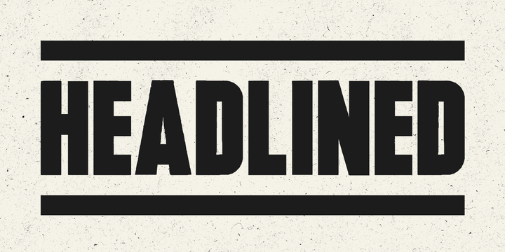 Headlined Solid Font