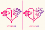 Heart Floral Monogram