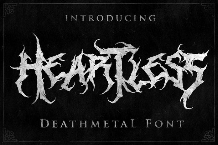 Heartless - Deathmetal Font