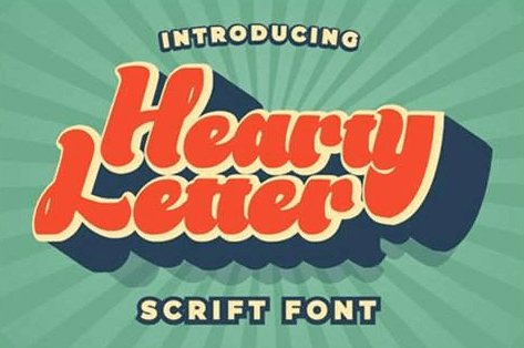 Hearty Letter Font