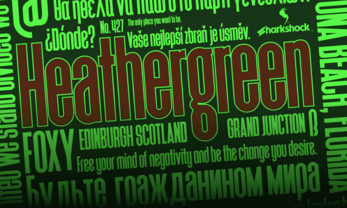 Heathergreen font Cyrillic