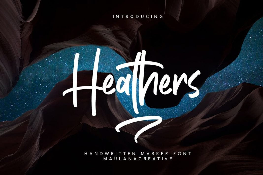 Heathers Handwritten Brush Font