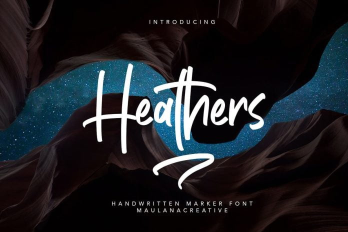 Heathers Handwritten Brush Font