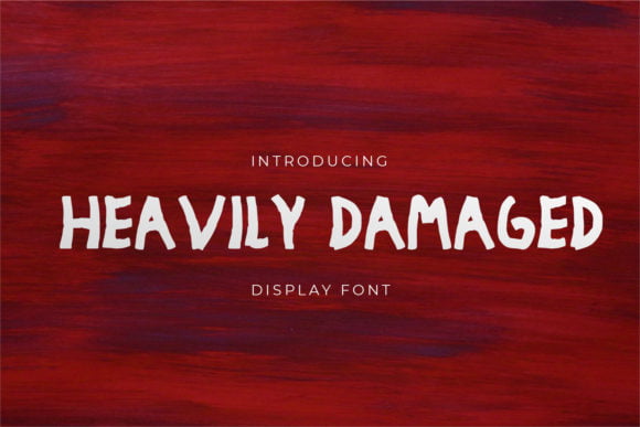 Heavily Damaged Font