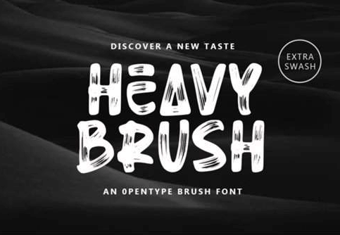 Heavy Brush Font