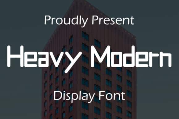 Heavy Modern Font