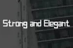 Heavy Modern Font