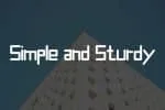 Heavy Modern Font