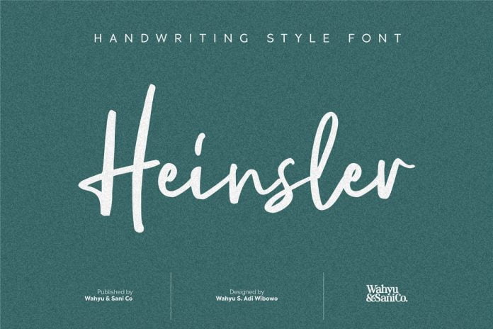 Heinsler Handwriting Style Font