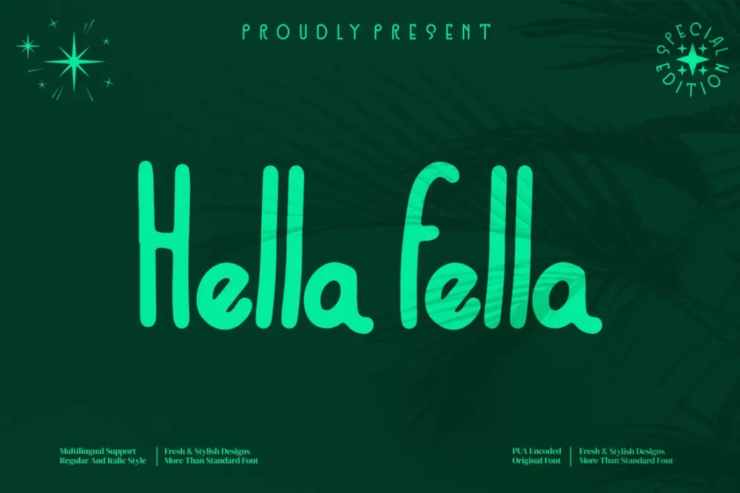 Hella fella - Sans Serif Font