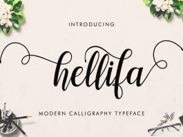 Hellifa Script Font