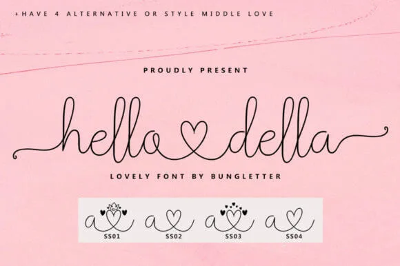 Hello Della Font