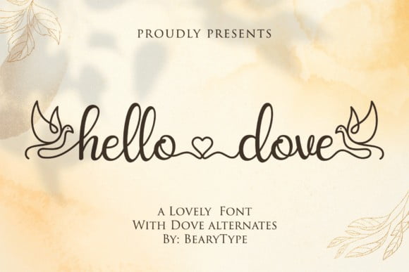 Hello Dove Font