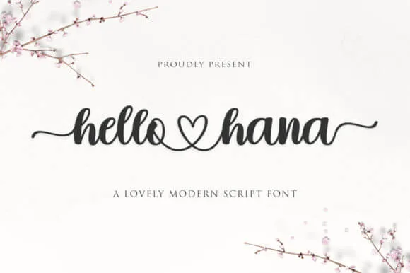 Hello Hana Font