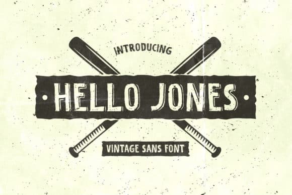 Hello Jones – Vintage Sans Font